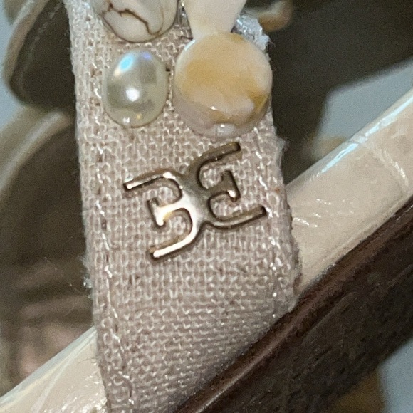 Sam Edelman Shell Sandal Slides Size 10 Worn 1x Like New Bohemian Beach 🐚🪸🐚 - Picture 6 of 15